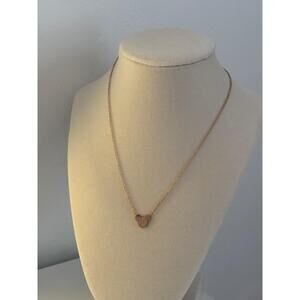 Gold Mouse Pendant Necklace Stainless Steel Cute Minimal Dainty Gift